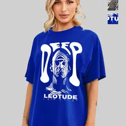 Leotude Women Printed Raw Edge T-shirt-picture-6