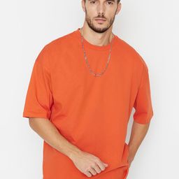 Trendyol Drop-Shoulder Sleeves Pure Cotton Casual T-shirt-picture-7