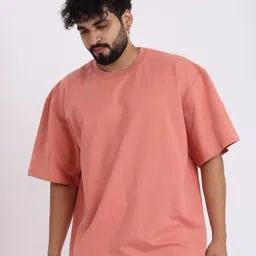 BROWN BROTHERS Unisex Drop-Shoulder Sleeves Pure Cotton Oversized T-shirt-image-30