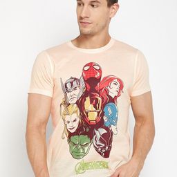 Wear Your Mind Avengers Printed Round Neck T-shirt-image-35