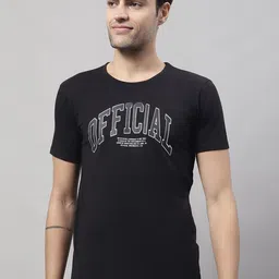 VIMAL JONNEY Typography Printed Short Sleeves Cotton T-Shirt-image-53