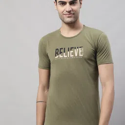 VIMAL JONNEY Typography Printed Cotton T-shirt-image-54