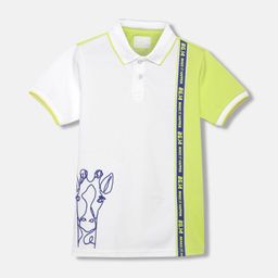 Blue Giraffe Boys V-Neck Raw Edge T-shirt-picture-45