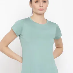 MKH Women Green Dri-FIT Sports T-shirt-image-51