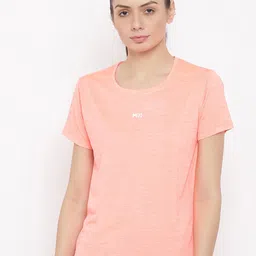 MKH Women Orange Dri-FIT Running T-shirt-image-10
