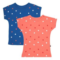 PROTEENS Girls Assorted Pack of 2 Printed Extended Sleeves Cotton T-shirts-17