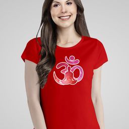 Pootlu Women Red & White Printed T-shirt-picture-9