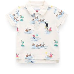 U.S. Polo Assn. Kids Boys Floral Printed V-Neck Extended Sleeves T-shirt-image-74