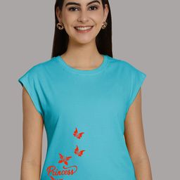 Friskers Graphic Printed Round Neck Extended Sleeves Pure Cotton Tshirt-image-68