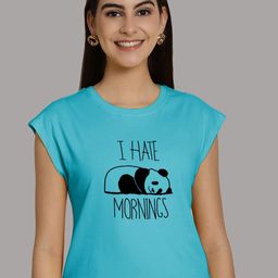 Friskers Graphic Printed Round Neck Extended Sleeves Pure Cotton Tshirt-image-49