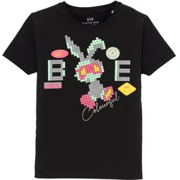 Status Quo Boys Printed Round Neck Short Sleeves Cotton T-shirt-image-77