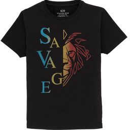 Status Quo Boys Printed Round Neck Short Sleeves Cotton T-shirt-10