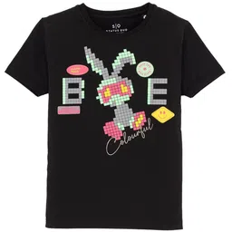 Status Quo Boys Printed Round Neck Short Sleeves Cotton T-shirt-image-93