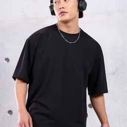 Beyoung Rounder Neck Drop-Shoulder Sleeves Oversized T-shirt-image-78
