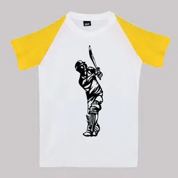 RISH Kids Printed Round Neck Short Sleeves Cotton T-shirt-58
