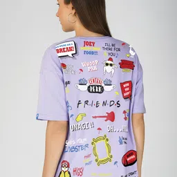 Crazymonk Typography Printed Drop-Shoulder Sleeves Cotton Oversized T-shirt-picture-35