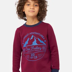 One Friday Boys Typography Printed Drop-Shoulder Sleeves T-shirt-30