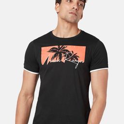 Urban Ranger by pantaloons Men Printed Cotton T-shirt-image-91