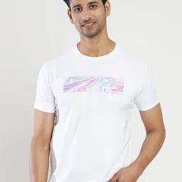 JADE BLUE Graphic Printed Cotton Slim Fit T-shirt-image-22
