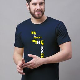 Friskers Men Typography Printed Round Neck Short Sleeves Cotton Slim Fit T-shirt-image-13