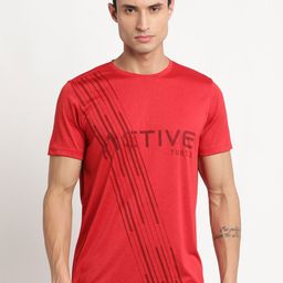 Turtle Typography Printed Slim Fit T-shirt-image-43