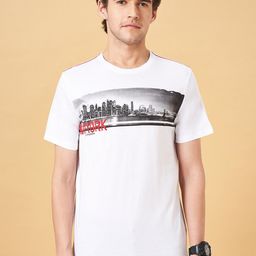 SF JEANS by Pantaloons Printed Pure Cotton Slim Fit T-shirt-image-19