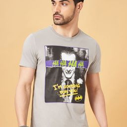 SF JEANS by Pantaloons Men Printed Round Neck Cotton Slim Fit Tshirt-image-11