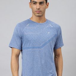 Alcis Men Heather Anti-Static Slim-Fit Round Neck Distance Running T-Shirt-picture-5