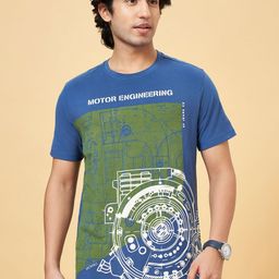 SF JEANS by Pantaloons Men Printed Round Neck Cotton Slim Fit Tshirt-image-74