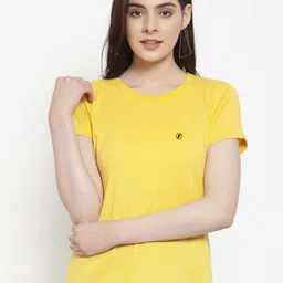 Friskers Slim Fit Round Neck Short Sleeves Cotton Casual Tshirt-image-82