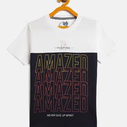 Duke Boys  Colourblocked & Typography Printed Slim Fit Cotton Casual T Shirt-18