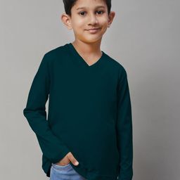 Friskers Boys V-Neck Slim Fit Cotton T-Shirt-46