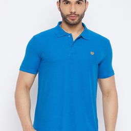 Duke Polo Collar Short Sleeve Slim Fit Cotton T-shirt-image-67