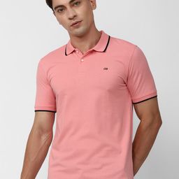 Peter England Casuals Polo Collar Slim Fit Knitted T-Shirt-image-26