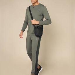 Technosport Men Self Design Slim Fit Henley Neck MATPIQ Technology T-shirt-image-80