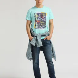 Pepe Jeans Montana Graphic Printed Pure Cotton Slim Fit T-shirt-image-57