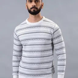 JADE BLUE Men Striped Pure Cotton Pockets Slim Fit T-shirt-picture-45