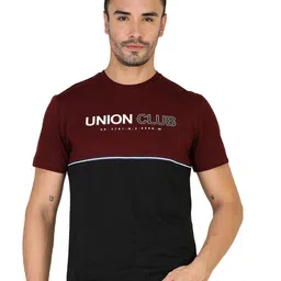 TQS Colourblocked Slim Fit Opaque Cotton T-shirt-image-61