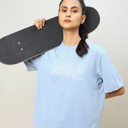 Technosport Typography Printed Anti Odour Boxy Fit Sports T-shirt-picture-14