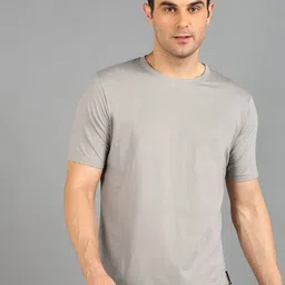 KAEZRI Round Neck Cotton Slim Fit T-shirt-image-20