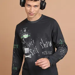 HIGHLANDER Typography Printed Slim Fit T-shirt-image-39