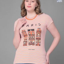Dollar Pack of 2 Striped Round Neck Short Sleeves T-shirt-image-73