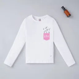 Ed-a-Mamma Girls White Varsity T-shirt-image-48