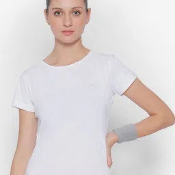 JUMP USA Round Neck Short Sleeve Cut Out Yoga Sports T-shirt-picture-30