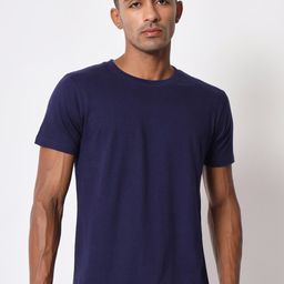 Aristitch Round Neck Cotton Relaxed Fit T-shirt-image-75