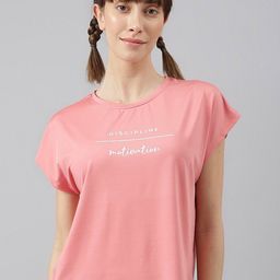 MKH Women Typography Printed Dri-FIT Sports T-shirt-picture-35