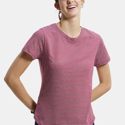 Jockey Cotton Stripe Fabric Relaxed Fit Round Neck T-Shirt-picture-5