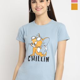 Fabflee Pack Of 3 Graphic Printed Cotton T-shirt-picture-46