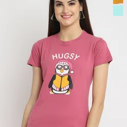 Fabflee Pack Of 3 Graphic Printed Cotton T-shirt-image-78