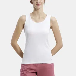 Jockey Cotton Rib Fabric Slim Fit Solid Round Neck Tank Top-picture-47